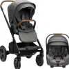 Nuna - MIXX Next com fivela magnética + conjunto de cadeirinha infantil Pipa RX, granito