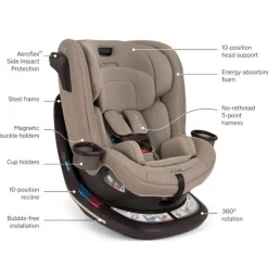 Nuna - Revv Rotating Convertible Car Seat, Cedar