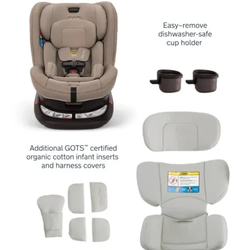 Nuna - Revv Rotating Convertible Car Seat, Cedar