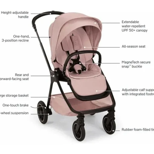 Nuna - TRIV Next + PIPA Aire RX + LYTL Bassinet Travel System Bundle, Thistle