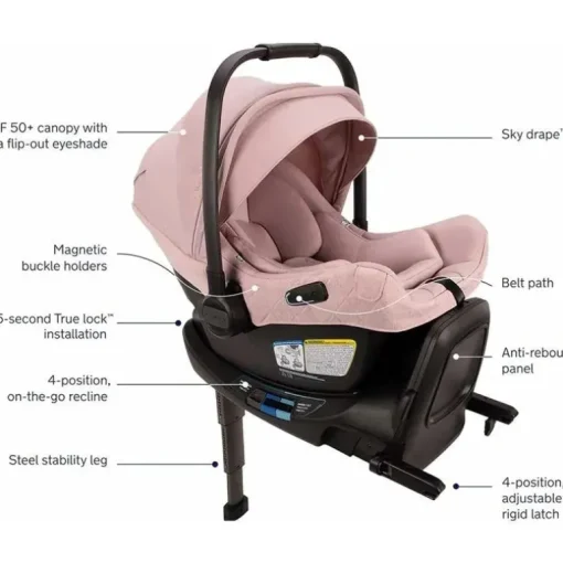 Nuna - TRIV Next + PIPA Aire RX + LYTL Bassinet Travel System Bundle, Thistle