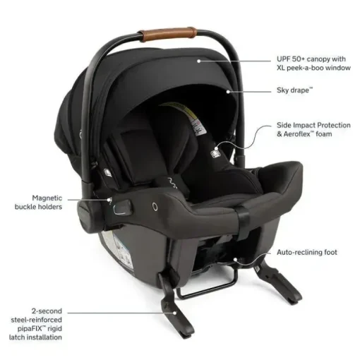 Nuna - TRIV Next + PIPA Urbn Travel System, Caviar
