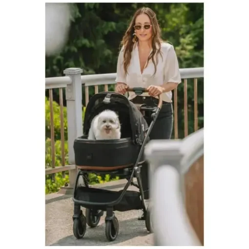 Nuna Pet - Maeve &amp; Roscoe Sistema de proteção para animais de estimação 3 em 1, tigrado pequeno e flexível
