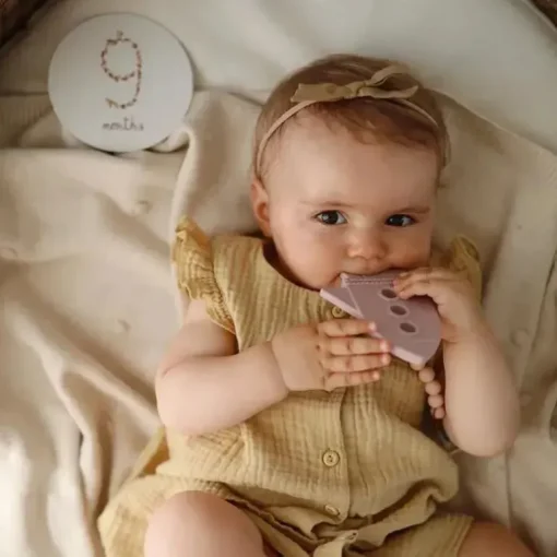 Nuvem Foguete Mushie Silicone Baby Teether