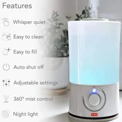 O Umidificador Ultrassônico Baby Glow The First Years