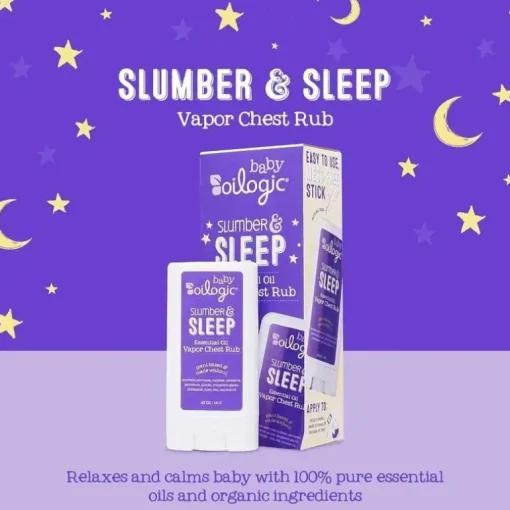 Oilogic - Stick para esfregar o peito com vapor relaxante, dormir e dormir