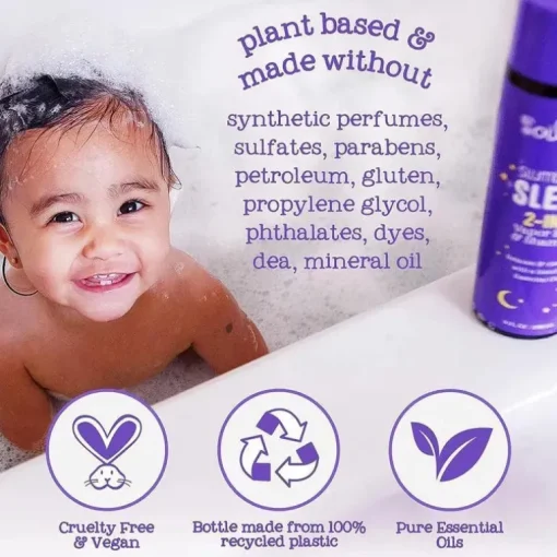 Oilogic Baby - Alívio de banho de vapor com óleo essencial para dormir e dormir para bebês e crianças pequenas