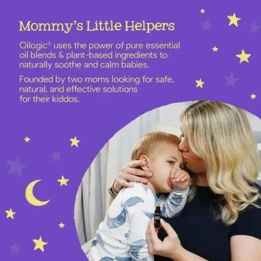 Oilogic Baby - Alívio de banho de vapor com óleo essencial para dormir e dormir para bebês e crianças pequenas