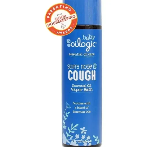 Oilogic Baby - Alívio para banho de vapor para nariz entupido e tosse para bebês e crianças pequenas