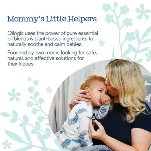 Oilogic Baby - Alívio para banho de vapor para nariz entupido e tosse para bebês e crianças pequenas