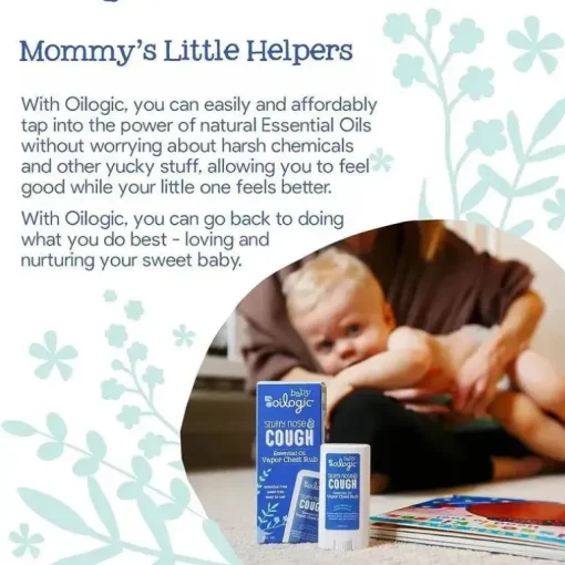 Oilogic Baby - massagem calmante no peito, nariz entupido e tosse