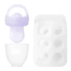 Ola Baby - Alimentador de frutas frescas de silicone e conjunto de picolé para introdução de alimentos sólidos, lilás