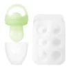 Ola Baby - Alimentador de frutas frescas de silicone e conjunto de picolé para introdução de alimentos sólidos, Kiwi