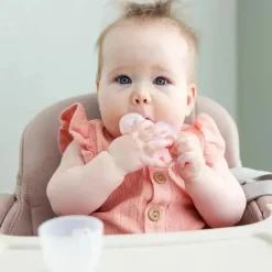 Ola Baby - Alimentador de frutas frescas de silicone e conjunto de picolé para introdução de alimentos sólidos, Kiwi