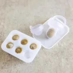 Ola Baby - Alimentador de frutas frescas de silicone e conjunto de picolé para introdução de alimentos sólidos, Kiwi