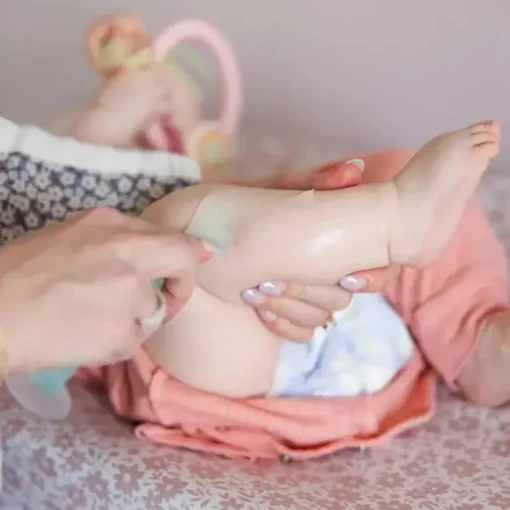 Ola Baby - Aplicador de Creme para Assaduras com Base de Sucção, Coral