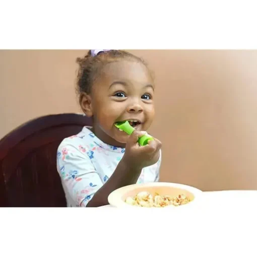 Ola Baby - Colheres de treinamento para bebês, verde (conjunto de 2)
