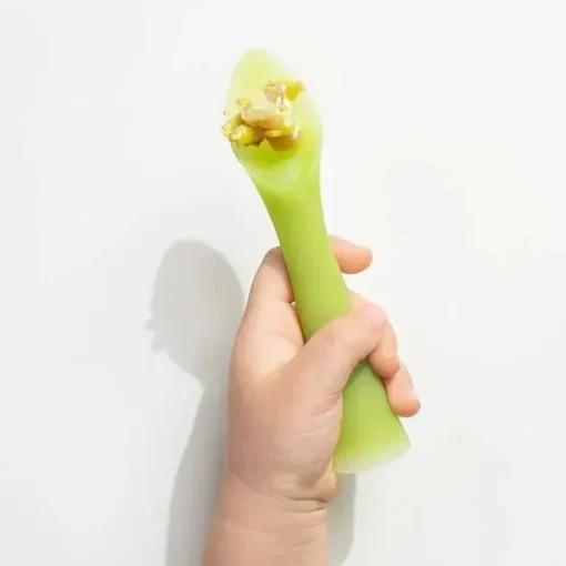 Ola Baby - Conjunto de garfo de treino + colher de 2 unidades, verde