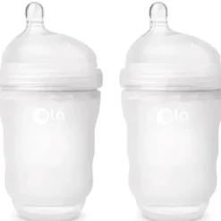 Ola Baby - garrafa neutra suave para bebê de 8 onças, 2 unidades, geada