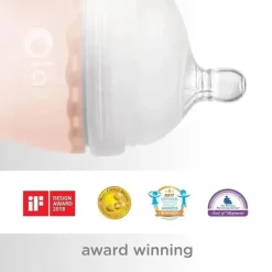 Ola Baby - Garrafa suave para bebê de 4 onças, rosa