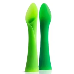 Ola Baby OlaSprout Colher dobrável para treinamento de bebês, pacote com 2