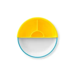 Omie - Toddler Plate With Dividers, Blue | 1 plate