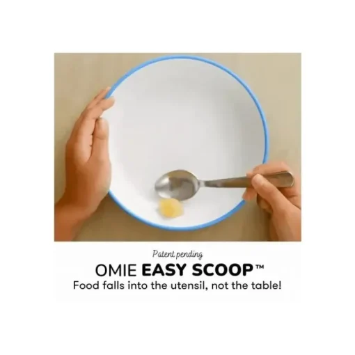 Omie - Toddler Plate With Divider, Pink | 1 plate