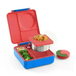 OmieBox - Bento Box para crianças, vermelho