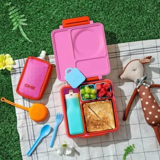 OmieBox - Bolsa Cooler, Manga Isolada Congelável, Rosa