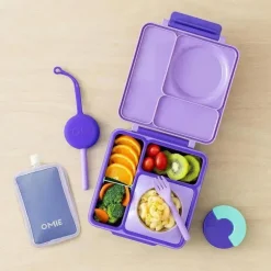 OmieBox - Bolsa Cooler, Manga Isolada Congelável, Roxa