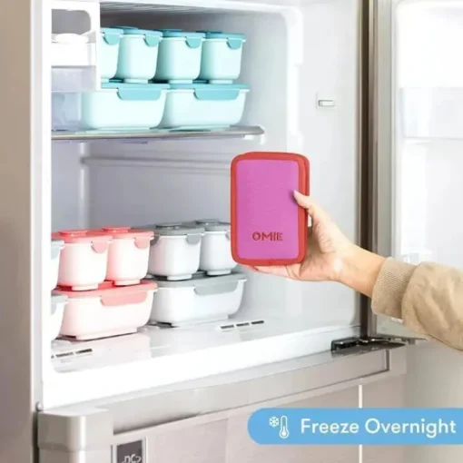 OmieBox - Bolsa Cooler, Manga Isolada Congelável, Rosa