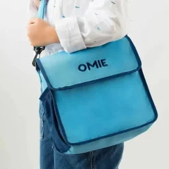 OmieBox - Bolsa de almoço de nylon isolada Omie, azul