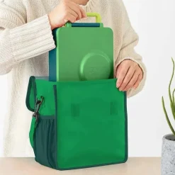 OmieBox - Bolsa de almoço de nylon isolada Omie, verde