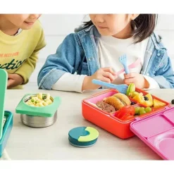 OmieBox - Caixa Bento Isolada com Jarra Térmica para Alimentos à Prova de Vazamento, Luz do Sol