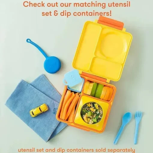 OmieBox - Caixa Bento Isolada com Jarra Térmica para Alimentos à Prova de Vazamento, Luz do Sol