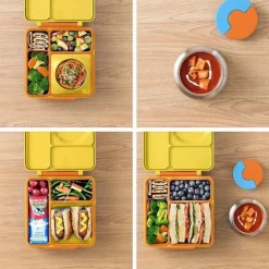 OmieBox - Caixa Bento Isolada com Jarra Térmica para Alimentos à Prova de Vazamento, Luz do Sol