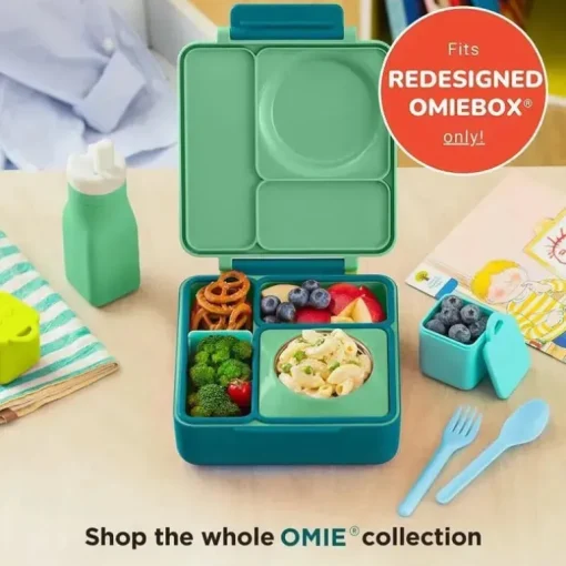 OmieBox - Garrafa de água de silicone à prova de vazamentos, verde