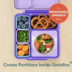 OmieBox - 2Pk recipientes para imersão à prova de vazamentos para viagem, rosa/azul-petróleo
