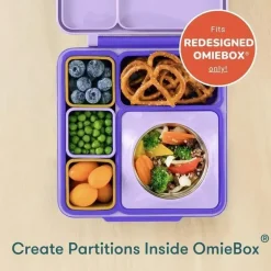 OmieBox - Recipientes de imersão à prova de vazamentos 2Pk para viagem, roxo/laranja