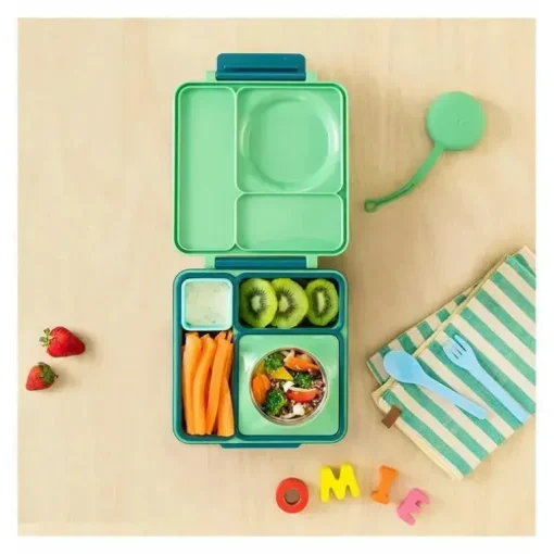 OmieBox - Recipientes de mergulho à prova de vazamentos 2Pk para viagem, azul/limão