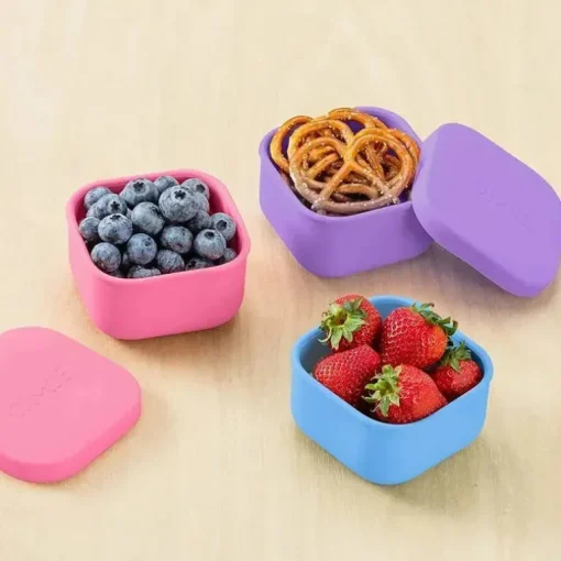 OmieBox - Recipientes para armazenamento de alimentos com tampa, roxo