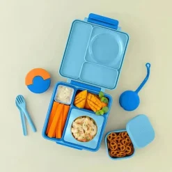 OmieBox - Recipientes para Armazenamento de Alimentos com Tampa Azul