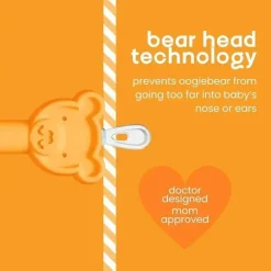 Oogiebear - Aspirador nasal Baby Bear Pair com Booger Picker e limpador de ouvido, azul