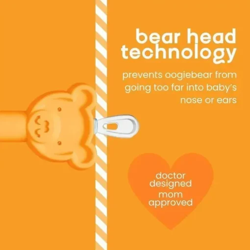 Oogiebear - Aspirador nasal Baby Bear Pair com Booger Picker e limpador de ouvido, azul