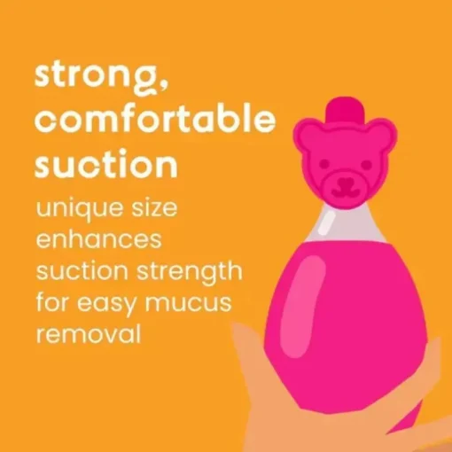 Oogiebear - Aspirador nasal Baby Bear Pair com Booger Picker e limpador de ouvido, azul
