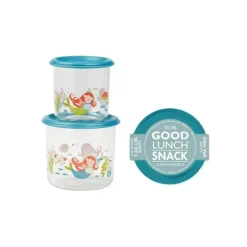 Ore' Originals Isla the Mermaid Grandes Recipientes para Lanche Bom Almoço, 2 Pacotes