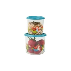 Ore' Originals Isla the Mermaid Grandes Recipientes para Lanche Bom Almoço, 2 Pacotes