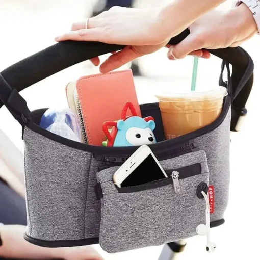 Organizador de carrinho de bebê Skip Hop Grab &amp; Go, cinza Heather