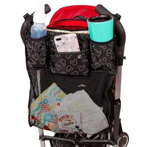 Organizador e acessório universal para carrinho de bebê Mickey Baby Cups 'N Cargo