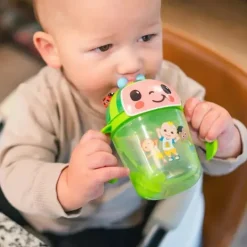 Os primeiros anos - Cocomelon Weighted Straw Trainer Cup, 7 onças